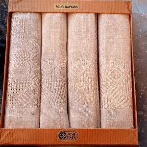 Linen Napkins from Ireland 2 Sets. 8 Napkins